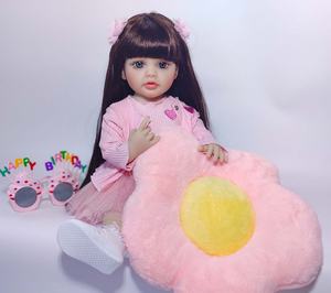 Muñecas de Silicona de Cuerpo Completo R&B de 22 Pulgadas Bebé Recién Nacido Bonecas a la Venta - Product Image 5