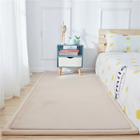 Tapis de jeu rectangulaire en mousse pour bébé, grande taille, personnalisé OEM, en velours corail, épais, antidérapant, en mousse à mémoire de forme, style Tatami, pour la maison, vente en gros