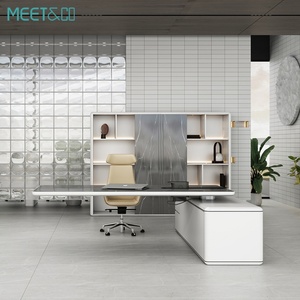 Meubles de bureau modernes, table de bureau en forme de L, bureau de direction, designs de meubles de bureau de luxe, bureau pour manager, patron, PDG - Product Image 1