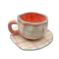 Tasse à Café en Céramique Pincée Rétro et Ensemble Tasses de Luxe pour Espresso, Latte ou Thé Turc