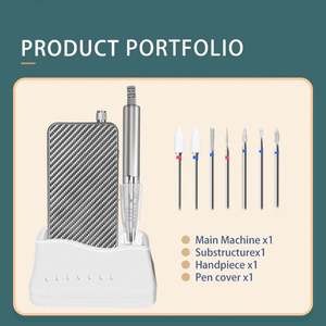 Taladro eléctrico profesional para uñas de 2066, con 12 brocas, 35000 RPM, pulidor de uñas, herramienta para lima de uñas - Product Image 6