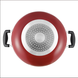 Olla Kadai de Aluminio Antiadherente Apta para Inducción (240mm, 260mm, 280mm) con Cuerpo Resistente al Calor, Diseño Apto para Horno y Tapa de Vidrio - Product Image 4