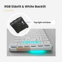 OEM ODM Flow84 Low Profile Mechanical Keyboard 75 Percent Rechargeable Wireless Keyboard with Bluetooth and Wired Connection