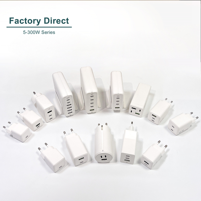 OEM/ODM CB CE KC ETL Certificate 20W 25W 35W 45W 65W 100W 140W 150W 240W GaN PD QC PPS Phone Fast Type USB C Wall Charger