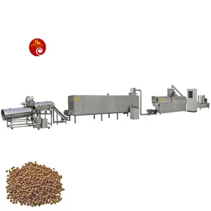 Máquina de procesamiento de pellets de alimentos para mascotas de alto rendimiento, línea de producción de alimentos para peces, extrusora para la venta