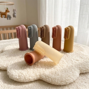 Nuevo cepillo de dientes de silicona para bebés con cerdas suaves, limpiador de lengua, en caja, cepillo de dientes personalizado para niños, marca OULE, al por mayor - Product Image 2