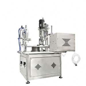 เครื่องบรรจุและปิดฝาอัตโนมัติแบบโต๊ะหมุน ใช้ได้กับน้ำหอม น้ำมันหอมระเหย เครื่องสำอาง สเปรย์ น้ำยาบ้วนปาก ไวน์ และผลิตภัณฑ์อื่นๆ - Product Image 2