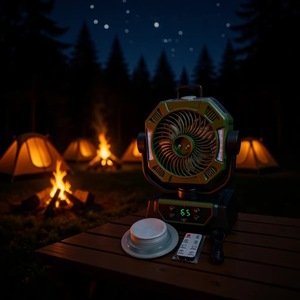 Outdoor Portable Camping <b>Fan</b> With Mist Humidify Function 20000mAh Battery Oscillating Rechargeable For <b>Tent</b> Fishing - Product Image 3