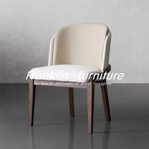 Fransız <span class=keywords><strong>Vintage</strong></span> masif meşe ahşap yemek sandalyesi ile işık lüks antik tasarım orta arkalığı ev ofis otel villa kullanımı için - Product Image 1