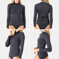 Rash Guard pour femmes avec logo personnalisé Protection solaire UV Combinaisons de plongée à manches longues Chemises de compression à séchage rapide Rashguard Jiu Jitsu