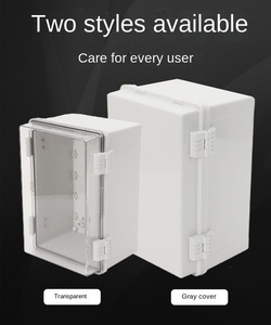 กล่องกระจายพลาสติก ABS กันน้ำกล่องควบคุมไฟฟ้าหัวเข็มขัดกล่องแยกตรวจสอบกลางแจ้ง - Product Image 4