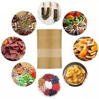 Sacs à café en papier kraft écologiques, recyclables, personnalisables, avec fermeture éclair, qualité alimentaire, résistants à la graisse et aux perforations