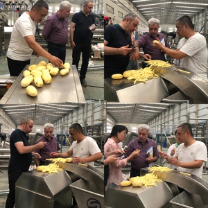 Tùy Chỉnh 304 Thực Phẩm Cấp Thép Không Gỉ Chip Nồi Chiên Không Khí Mới Nướng Pháp Khoai Tây Chiên Máy Cho Nấu Ăn Rau Khoai Tây - Product Image 6