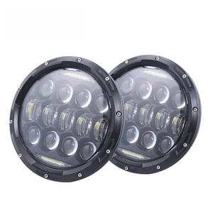 ไฟสปอร์ตไลท์มอเตอร์ไซค์ LED 7 นิ้ว เลนส์ 5D 75W 24V 3500 ลูเมนส์ 6000K ฮาโล ไฟสูง/ต่ำ สำหรับรถ SUV ใช้ได้กับรถทั่วไป - Product Image 1