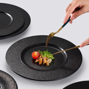 Vaisselle commerciale en mélamine de Style nordique ensemble d'assiettes de cuisine assiettes de Restaurant en plastique ensembles de dîner assiette à steak