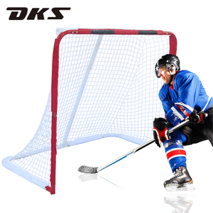 Portería de hockey sobre hielo de la marca ODM/OEM DKS, construcción de red de poliéster y tubo de hierro de tamaño - Product Image 1