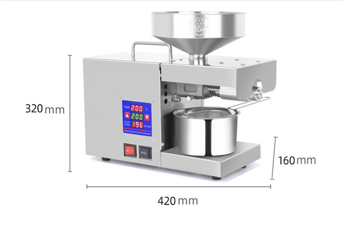 Stainless Steel Oil Extraction Machine/home Oil Press Machine/groundnut Oil Processing Machine