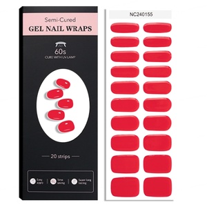 Meilleures ventes, prix de gros, autocollants pour ongles artificiels, manucure, faux ongles semi-durcis - Product Image 2