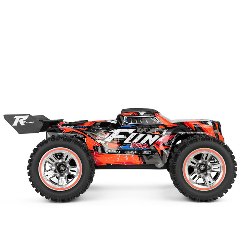 WLTOYS 184008 Радиоуправляемый автомобиль в 1/18 масштабе 60 км/ч 4WD Профессиональный Грузовик-монстр бесщеточный ESC с красочной системой освещения для детей Подарки