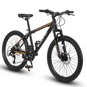 Bicicletta da montagna da 26 pollici con telaio in acciaio ad alto tenore di carbonio, 21 velocità, freni a disco meccanici, forcella ammortizzata, <span class=keywords><strong>MTB</strong></span> per adulti - Product Image 6
