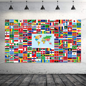 Venta al por mayor de banderas de escritorio de todos los países, Bandera de mesa de oficina de Campaña Nacional internacional mundial personalizada con soporte <span class=keywords><strong>y</strong></span> poste - Product Image 4