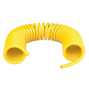 High Quality 10*6.5 12m Air Compressor Parts Colorful Flexible PU Spiral Air Hose Customizable High-Pressure Resistant Valves