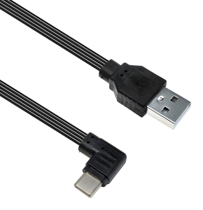 90 độ USB 2.0 cáp một Nam để C nam phẳng ngắn cáp hỗ trợ để sạc/chuyển mềm Silicone góc bên phải cho máy tính xách tay, TV - Product Image 4