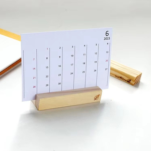 Tùy Chỉnh Hình Dạng Sồi Bằng Gỗ Lịch Cơ Sở Ảnh Đứng Thẻ Đứng Gỗ Cơ Sở Bệ Đứng Hiển Thị Sản Phẩm Bằng Gỗ Sản Xuất - Product Image 4