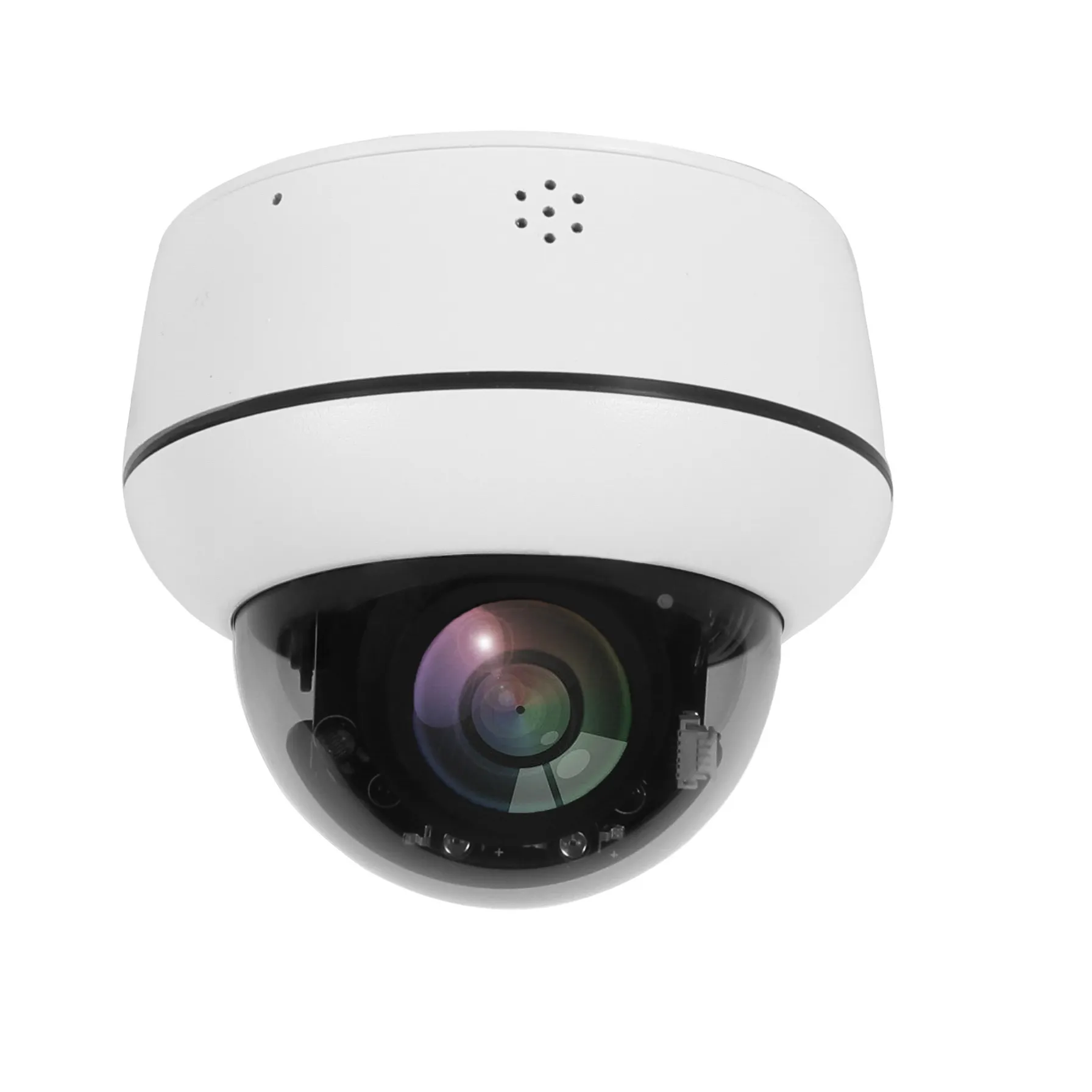 Mini 5MP tùy chọn PoE 4x zoom Pan nghiêng CCTV máy ảnh không thấm nước IP66 an toàn Dome IP Camera