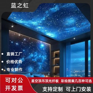 Blue <b>Rainbow</b> Starry Sky Ceiling Fiber Optic Panel Led <b>Lighting</b> For Home Theater - Product Image 3
