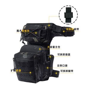 <b>Men</b> Women Waterproof Custom Motor Tactical Waist Bag Attached to the Legs Side <b>Pouch</b> Thigh Bag Harness for Motorcycle - Product Image 2