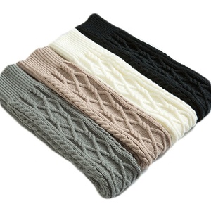 <span class=keywords><strong>Chaussettes</strong></span> d'intérieur chaudes en tricot pour femmes, de qualité supérieure, à double losange, au-dessus du genou, pour la maison, vente en gros - Product Image 1