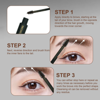 Gel teinté pour sourcils bio, waterproof, longue tenue, végan, gel fixateur pour sourcils, gel teinté pour sourcils, kit de teinture pour sourcils en marque privée