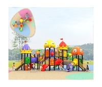 Équipements de parc d'attractions commerciaux : combinaison de jeux pour enfants, toboggans, aire de jeux extérieure pour enfants