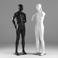 Mannequin sportif homme corps entier, robot humanoïde IA à articulations mobiles, modèle d'affichage multifonctionnel avec bras