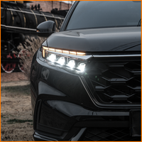 Pour Honda CRV CR-V 2023-2026 Style RS 6ème Génération Phare Avant à Lentille Projecteur LED Quad Beam avec Clignotant Séquentiel DRL