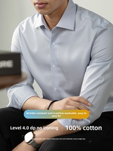 Camicia Formale da <span class=keywords><strong>Uomo</strong></span> 100% Cotone, Modello Executive di Alta Qualità - Product Image 2