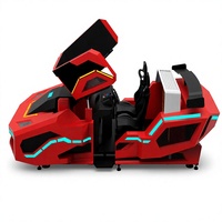 Simulateur de course dynamique commercial F1 4DOF à trois écrans et double siège pour parcs d'attractions