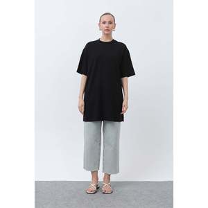 T-shirt long ample pour femme - 40009TSH - NOIR - Product Image 3