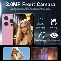 هاتف ذكي جديد تمامًا I15 Pro Max بشاشة 6.8 بوصة عالية الدقة ويدعم الجيل الثالث |   MTK6753 3 جيجابايت + 32 جيجابايت |   كاميرا بدقة 2 ميجابكسل + 5 ميجابكسل |   هواتف محمولة بخاصية فتح القفل بالوجه وبصمة الإصبع