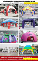 Tente d'araignée gonflable, imperméable à l'air, pour publicité extérieure, Cube pour événement, salon commercial