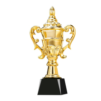 Petit trophée moderne en métal et acier, imprimé, Antique, plaqué, ballon de football, Marathon, motosport, trophée