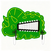 Kindergarten Steel Wall Mount Percussion Glockenspiel Kids Musical Instrument for Outdoor Play Areas & Corridors