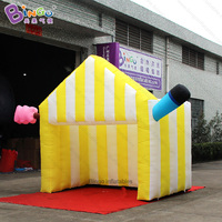 Tente gonflable personnalisée pour stand de crème glacée, stand de limonade gonflable, kiosque alimentaire, stand de concession gonflable publicitaire pour carnaval