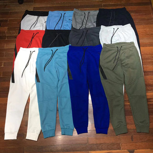 Logo personalizzato Activewear <span class=keywords><strong>Tech</strong></span> <span class=keywords><strong>pantaloni</strong></span> in pile da uomo in morbido cotone pesante a gamba dritta da corsa sport da palestra da uomo <span class=keywords><strong>pantaloni</strong></span> della tuta da jogging - Product Image 2