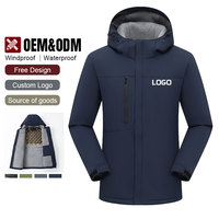 Veste d'extérieur imperméable personnalisée, directement de l'usine, veste coupe-vent d'hiver, fournisseur de marques privées
