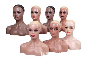 Tête <span class=keywords><strong>de</strong></span> Mannequin Femme Africaine Américaine Assise en PP pour Présentation - Product Image 5
