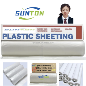 Nặng nhiệm vụ 20 'x 200' phân hủy sinh học trong suốt Poly nhựa phim CuộN 6mil xây dựng polylactic axit độ cứng mềm PE vật liệu - Product Image 3