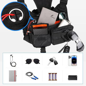Free sample Tactical Chest Pack <b>Running</b> Bag: Outdoor Sports Lightweight Water Resistant - Hiking EDC Vest Rig Pack Men Wome - Product Image 4