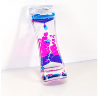 Sablier personnalisé en eau liquide, sablier artisanal en plastique, sablier à eau liquide, sablier sensoriel liquide